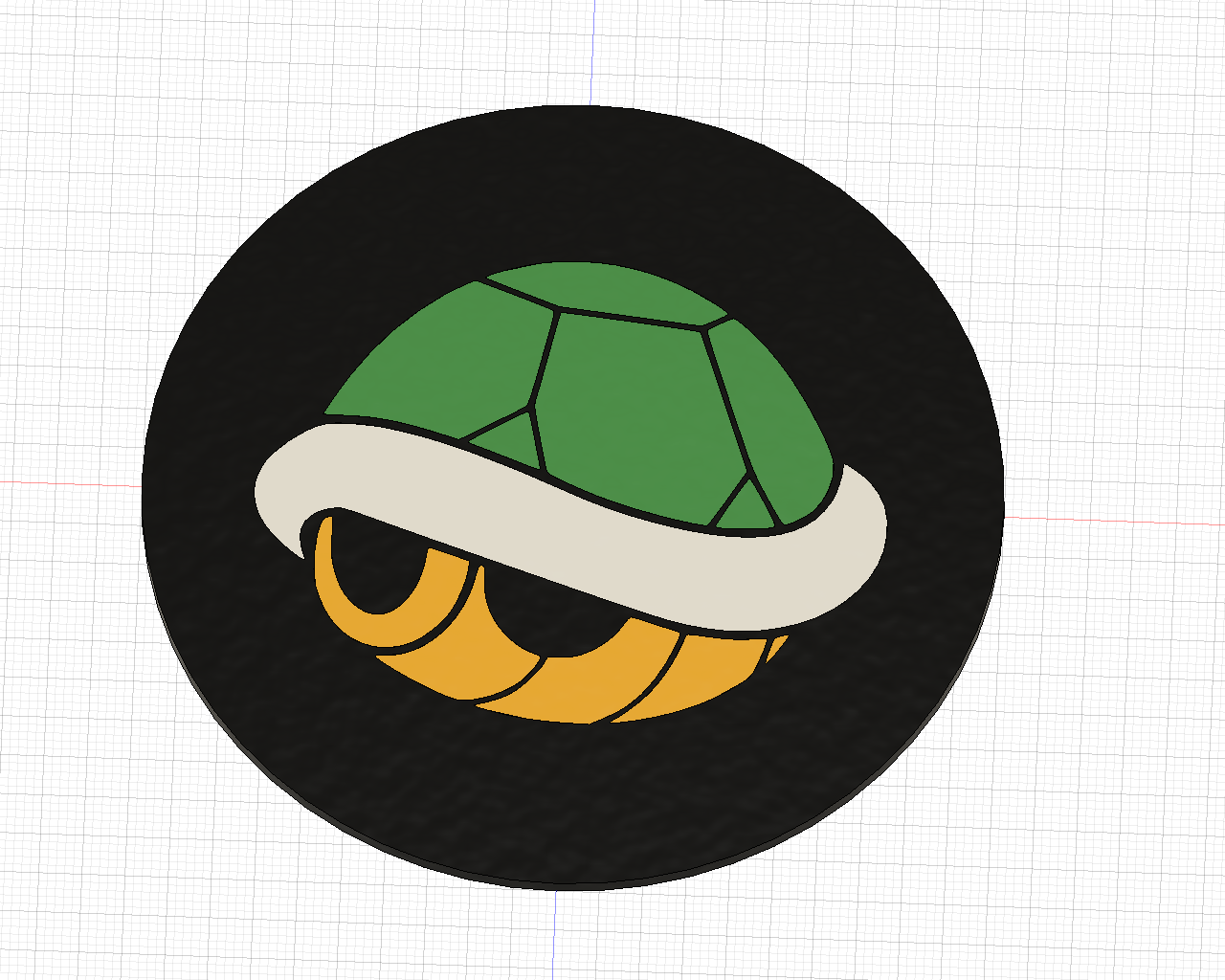 Mario Kart Coasters Red/Green shell by Humsie Download free STL