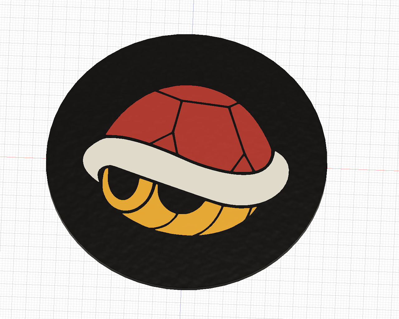 Mario Kart Coasters - Red/Green shell by Humsie | Download free STL ...