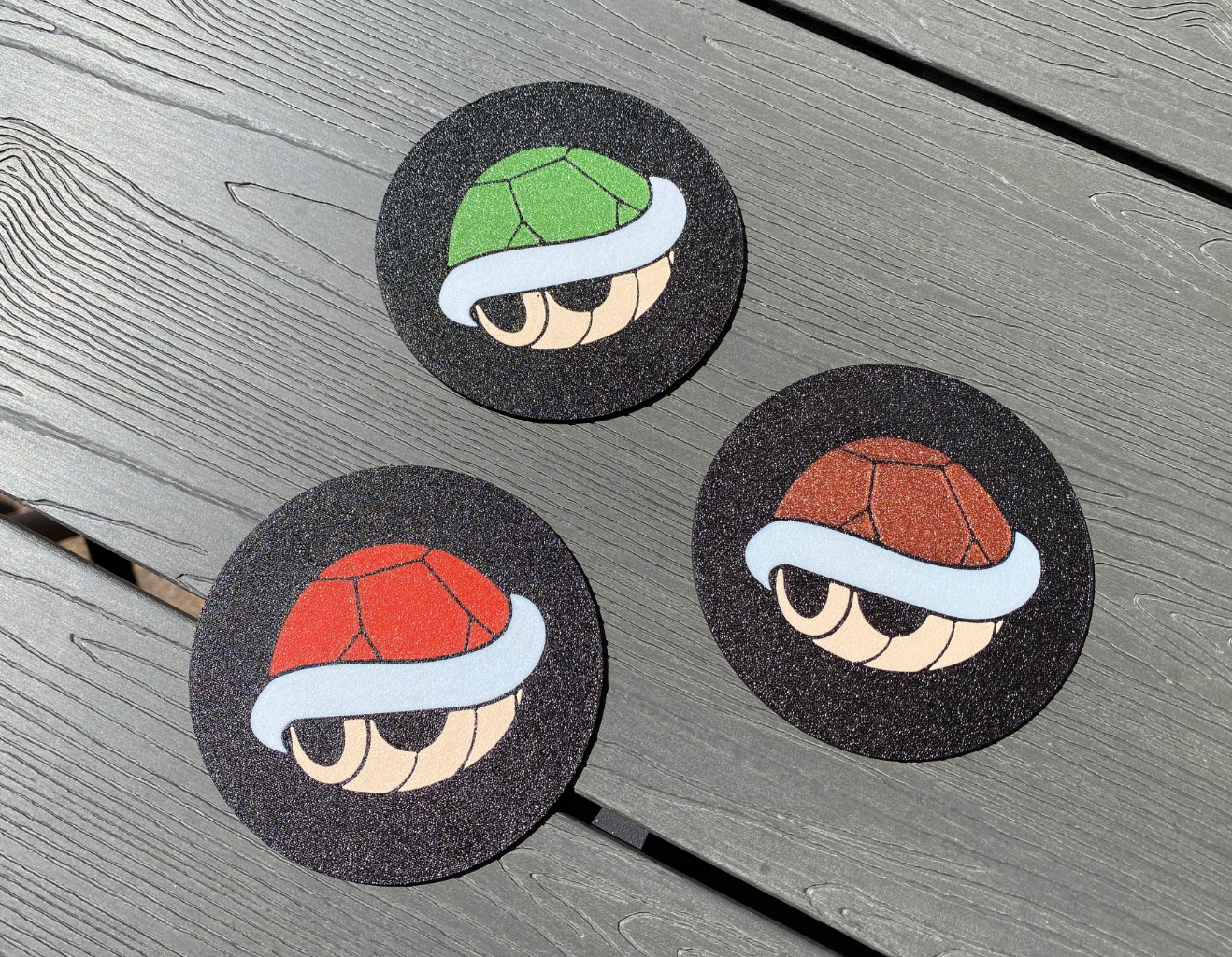 Mario Kart Coasters - Red/Green shell