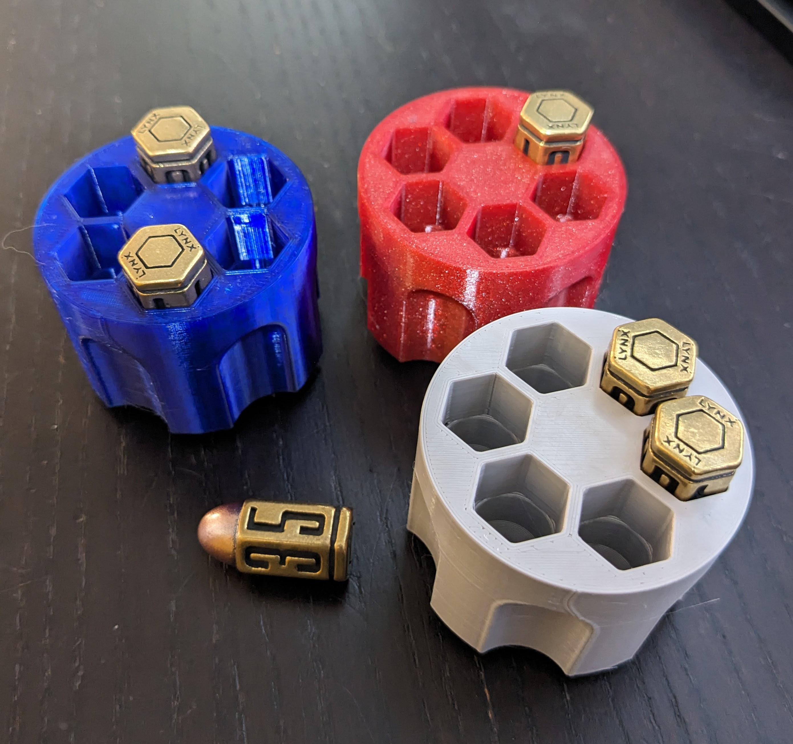 Hex Dice Holder Spinning Revolver