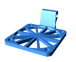 Fastening with protective grid