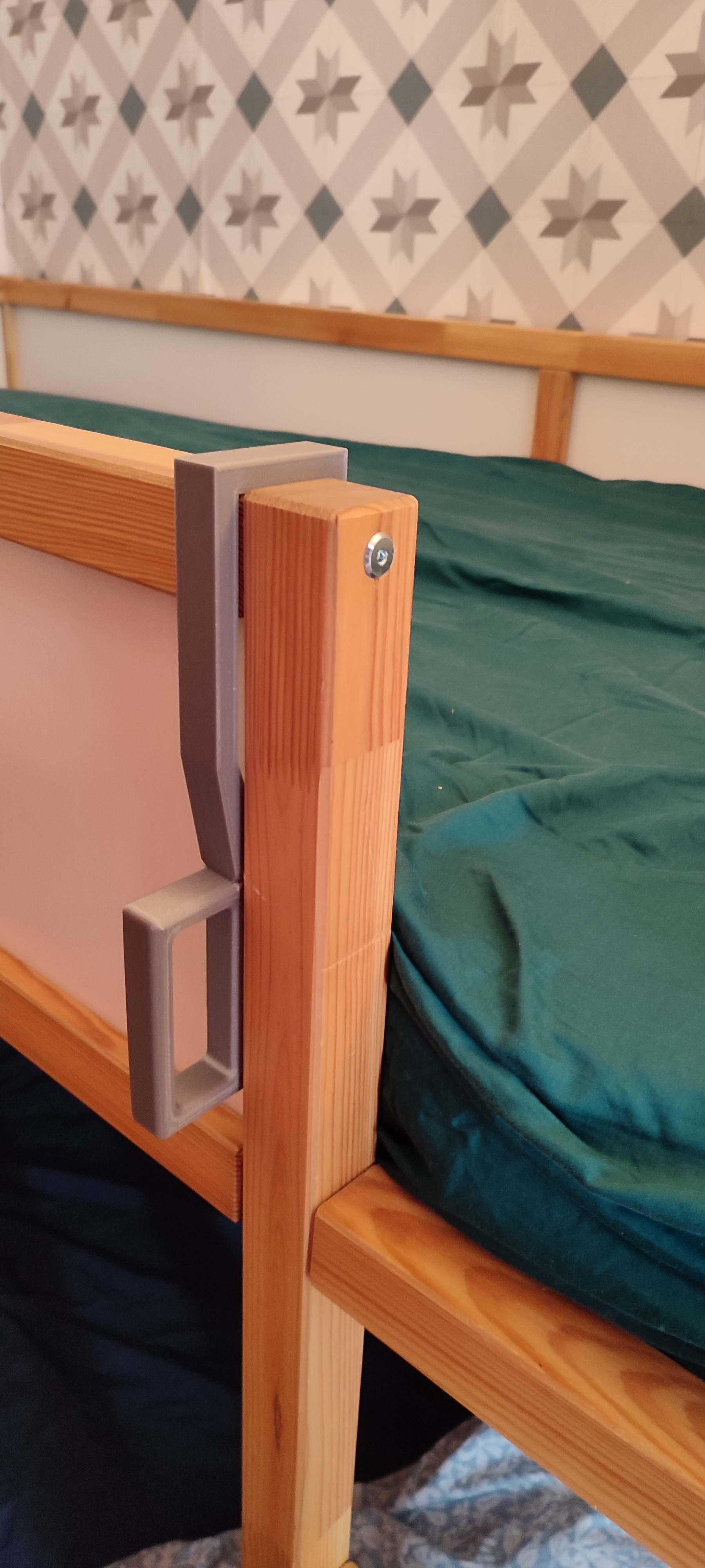 Handle for IKEA bed KURA by mathers Download free STL model