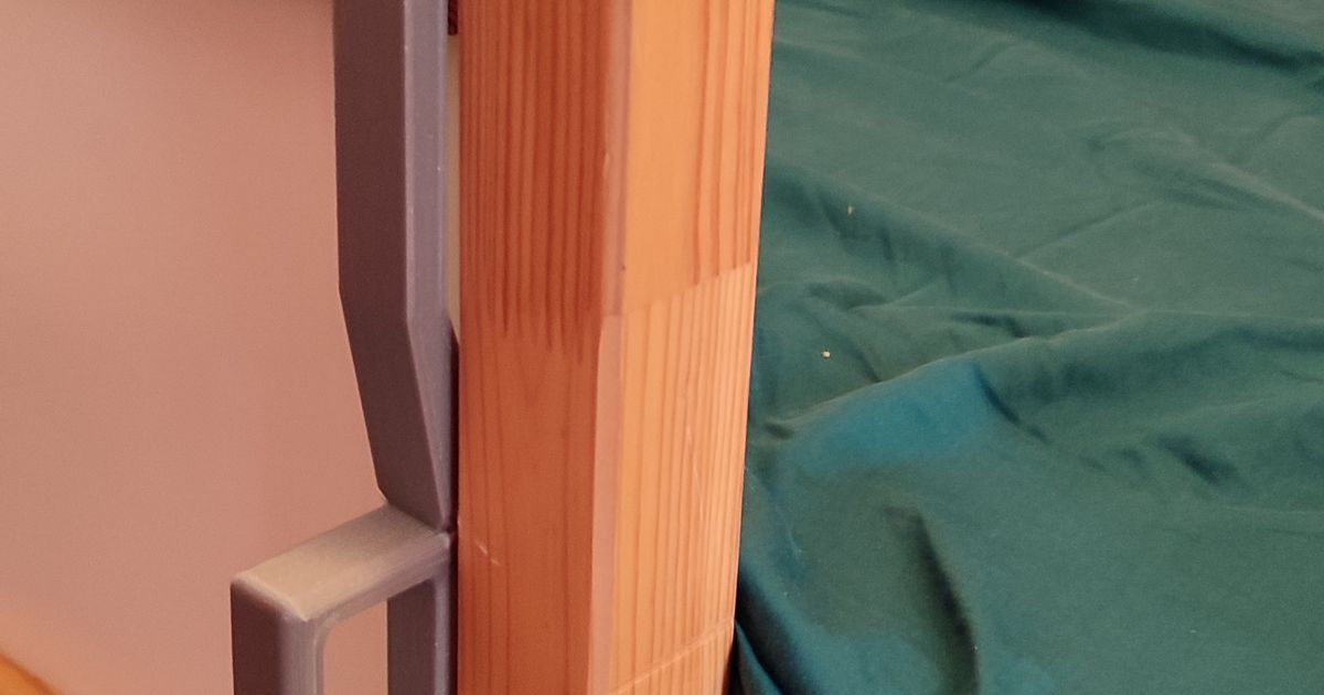 Handle for IKEA bed KURA by mathers Download free STL model