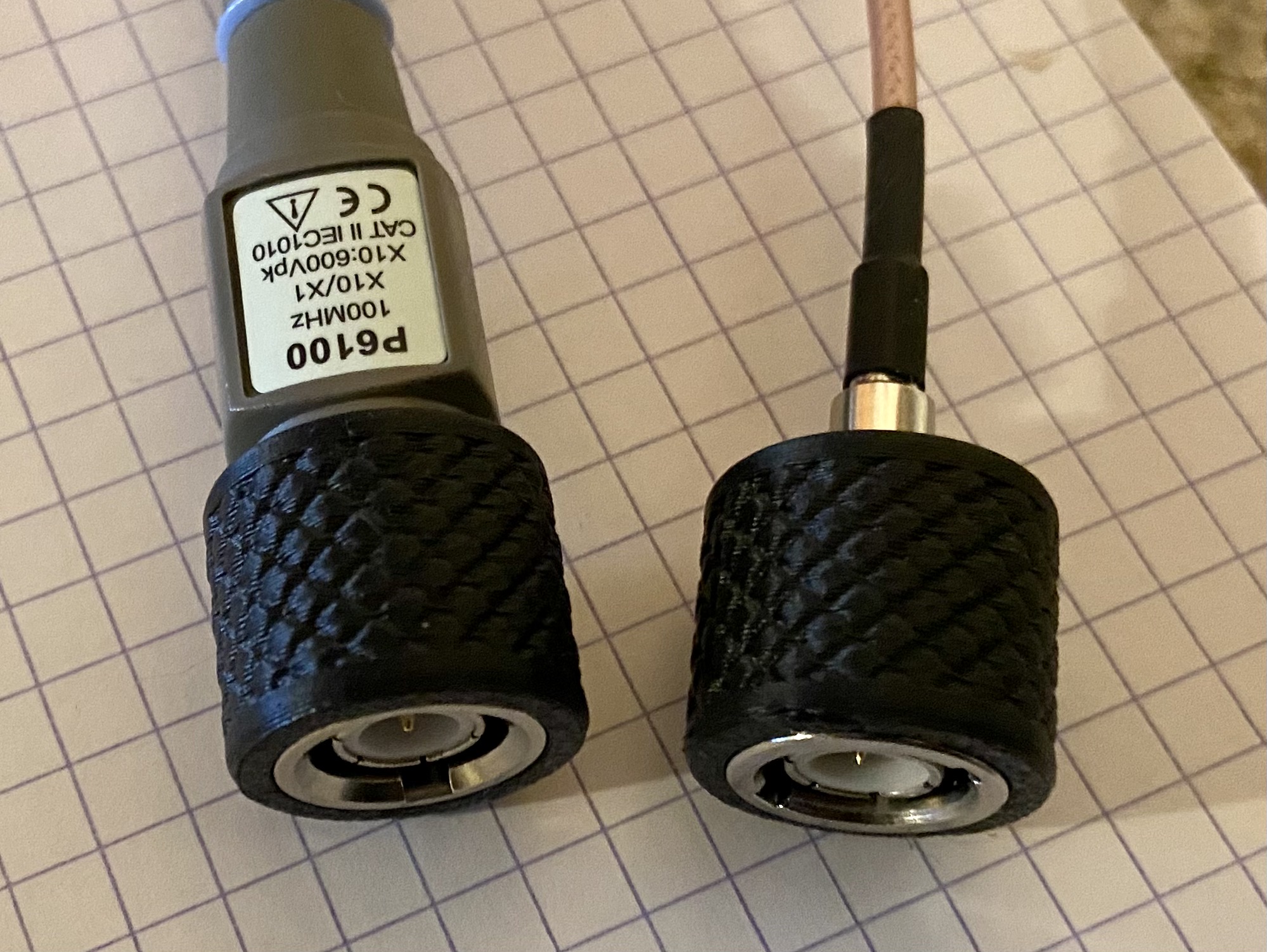BNC connector/probe shroud