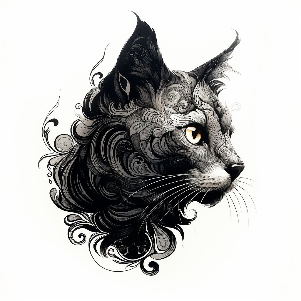 Abstract Cat 5 - HueForge by Ultra | Download free STL model ...