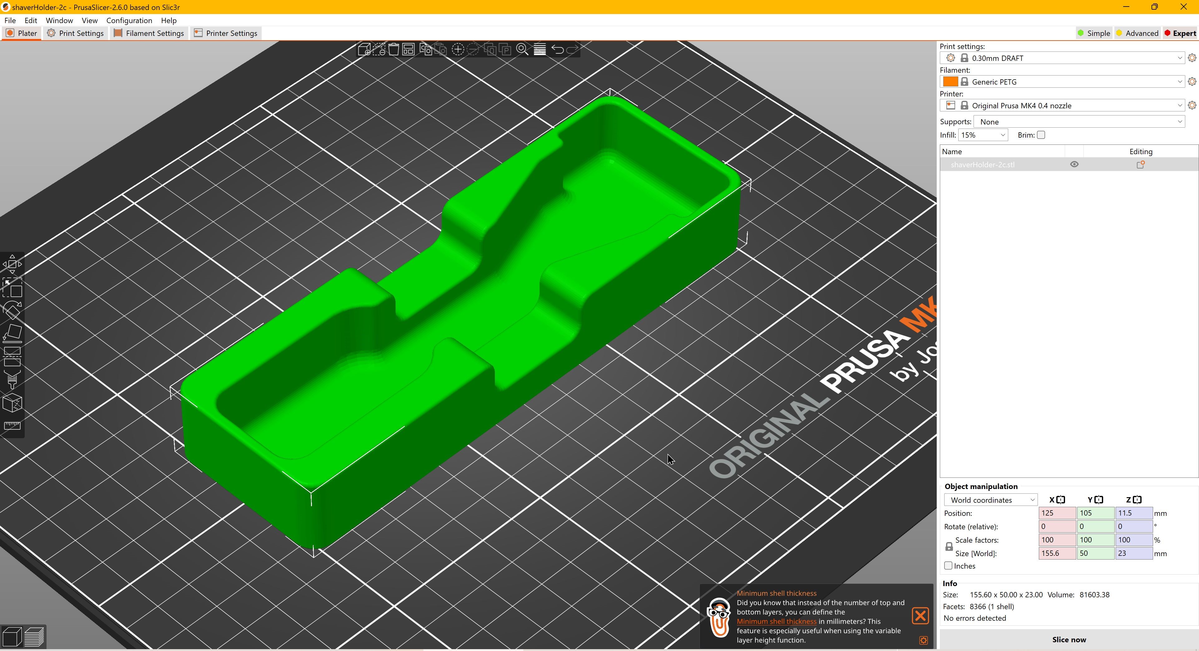 Miniatura 15 do modelo 3D Razor Holder