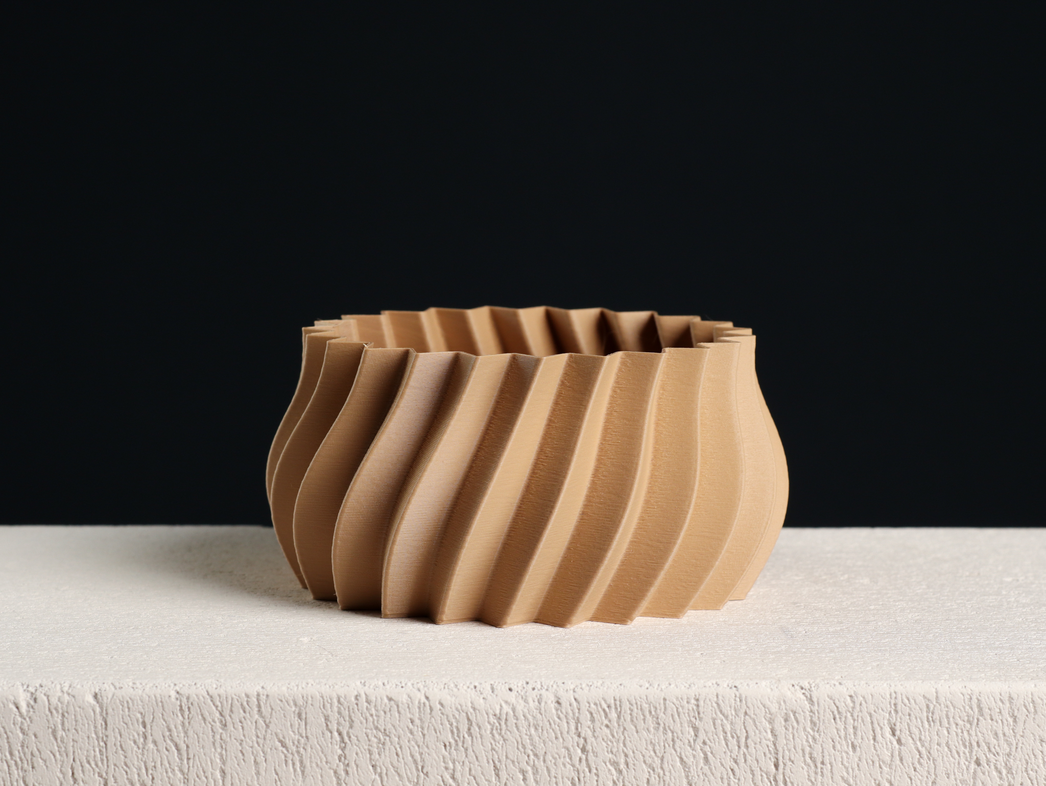 Curved Bowl Planter, (vase mode)