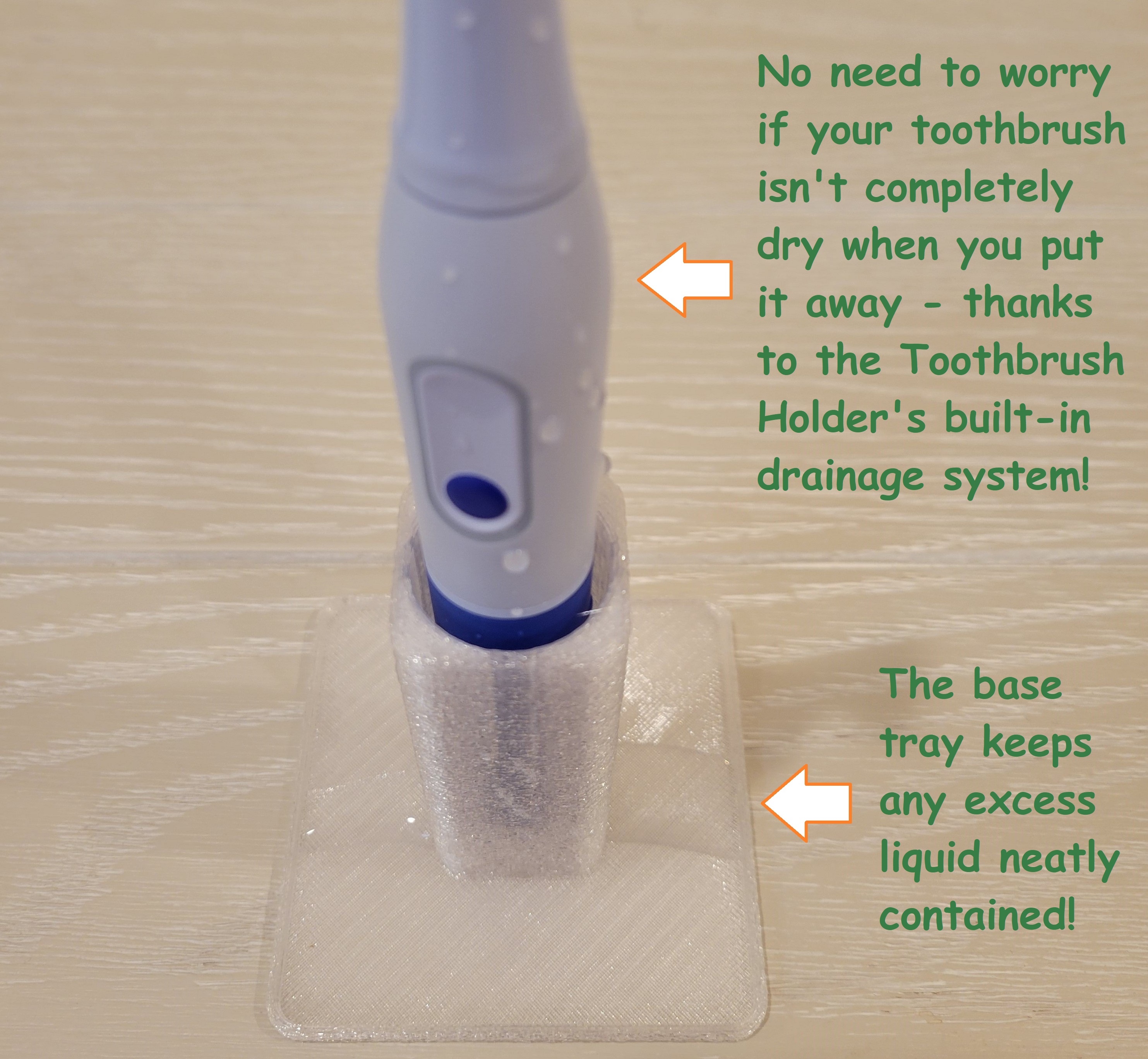 Toothbrush Holder with Drainage by Phil Caruso Download free STL