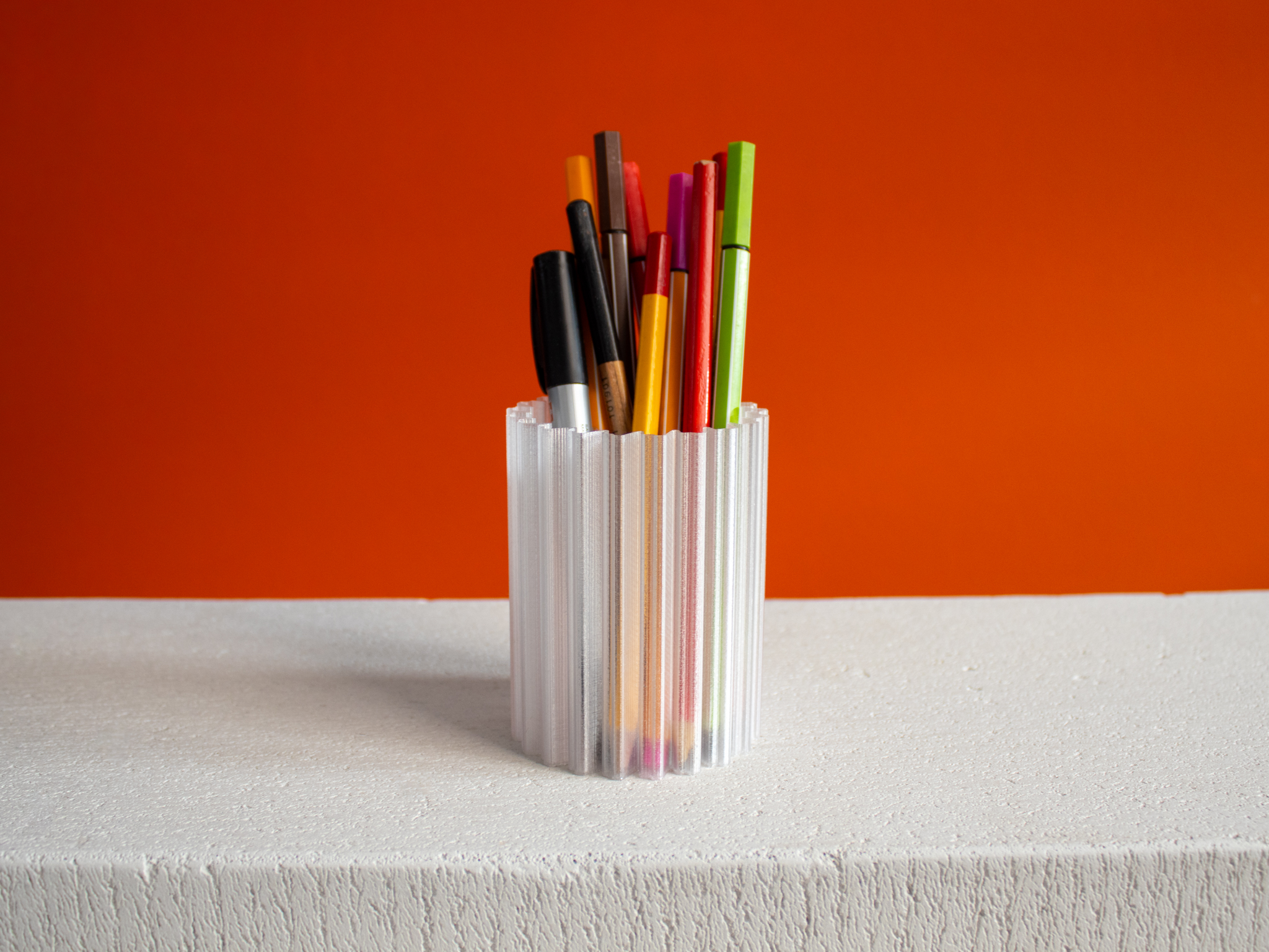 Abstract Pencil Cup by Slimprint Download free STL model