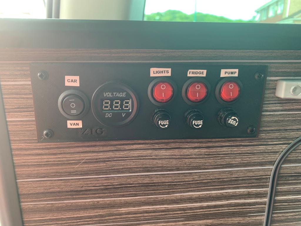 Zig Camper Electronics Panel