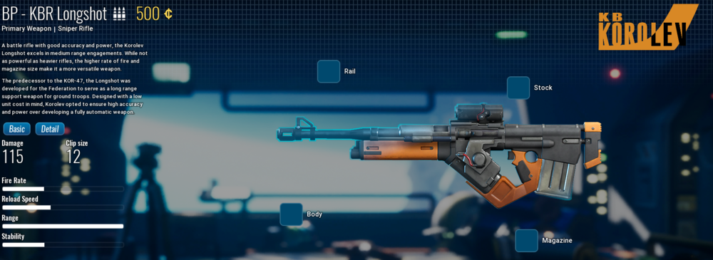 Korolev KBR Longshot from The Cycle: Frontier