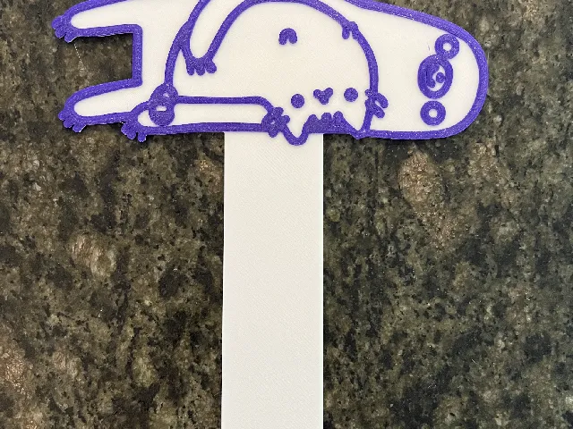 Pusheen Sloth Bookmark - Cuddling a Cat
