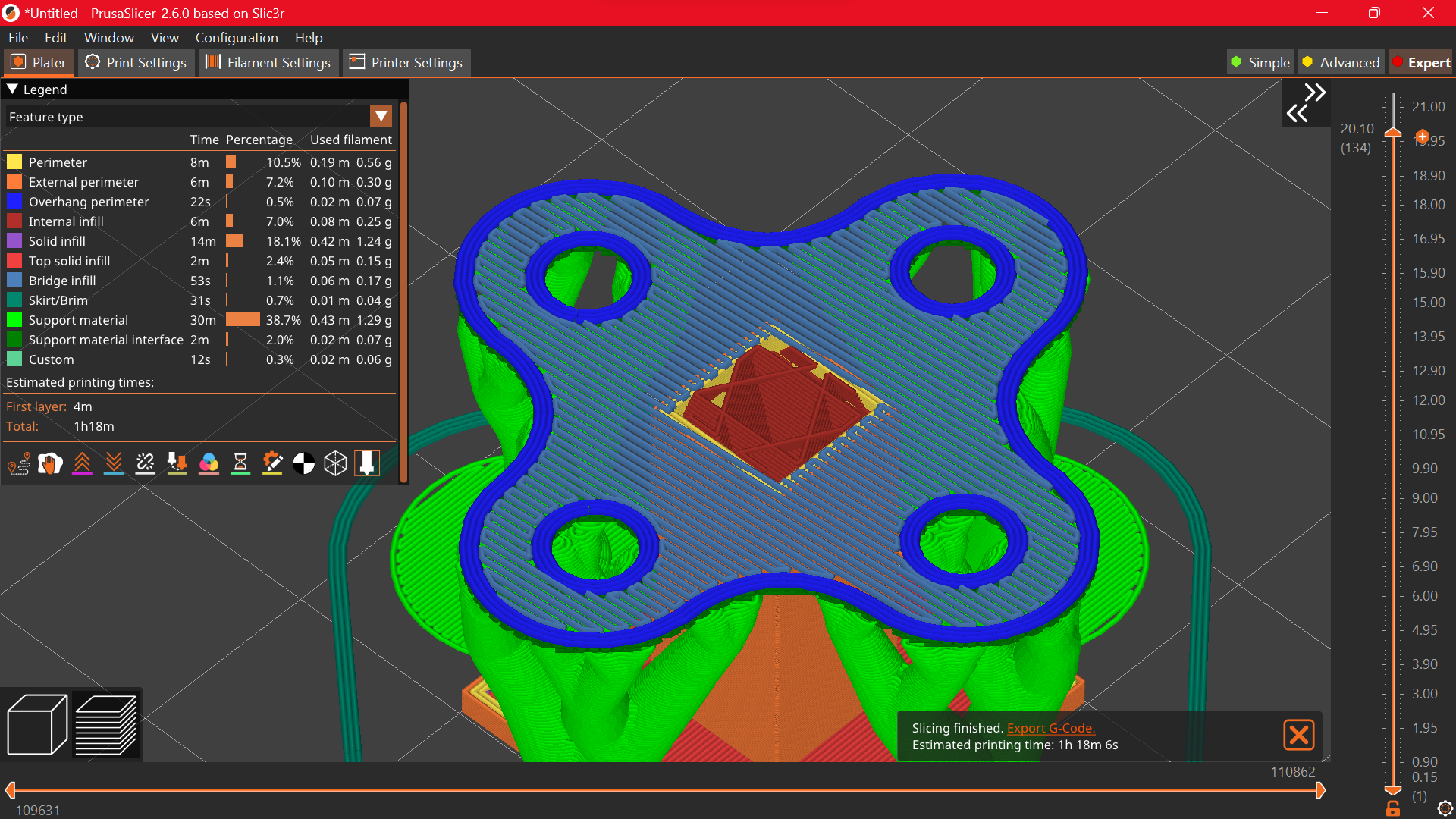 Miniatura 3 do modelo 3D Quick Easy Organic/Tree Support Test