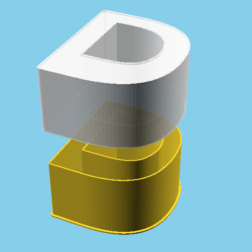LATIN CAPITAL LETTER D, nestable box (v1)