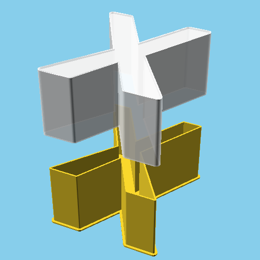 LATIN CAPITAL LETTER X, nestable box (v1)