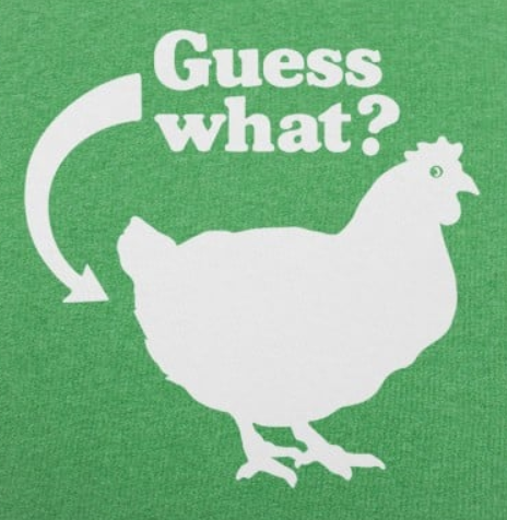 what's up? chicken butt! funny gift and toy conversation starter.