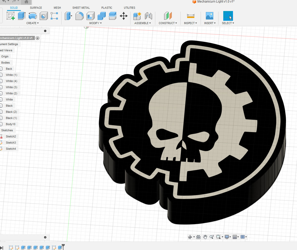 Mechanicum Logo Light box by Alan Johnston | Download free STL model ...