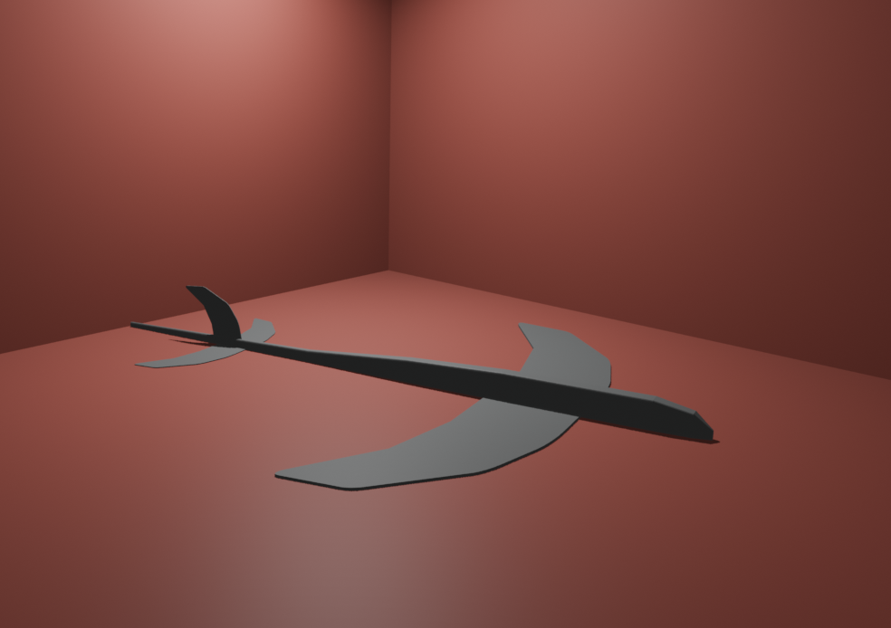simple light airplane - can fly