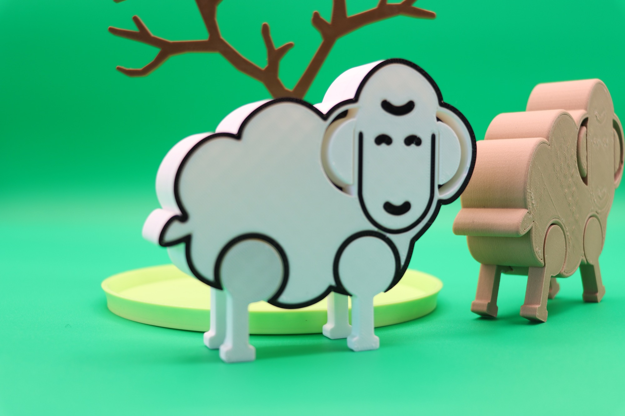 Miniatura 2 do modelo 3D FLEXI TOY SHEEP