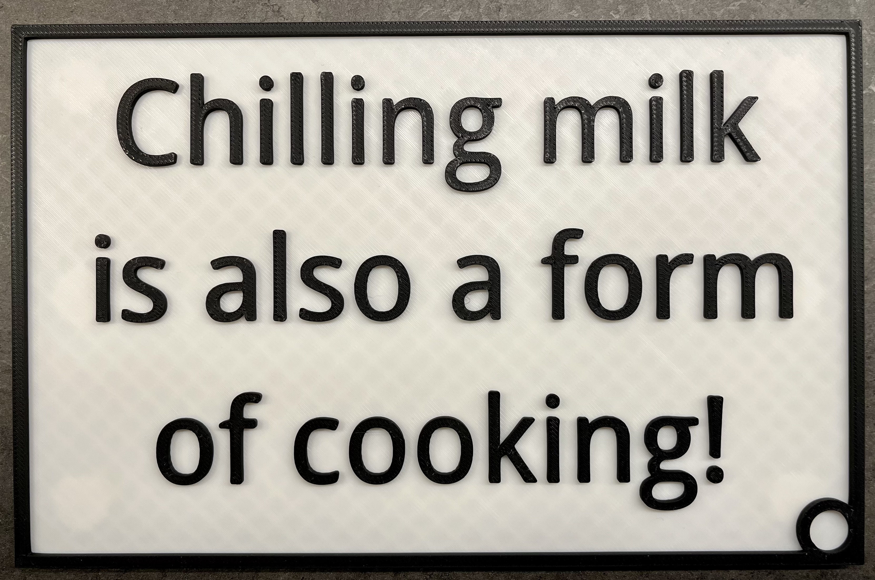 Chilling Milk is also a form of cooking!
