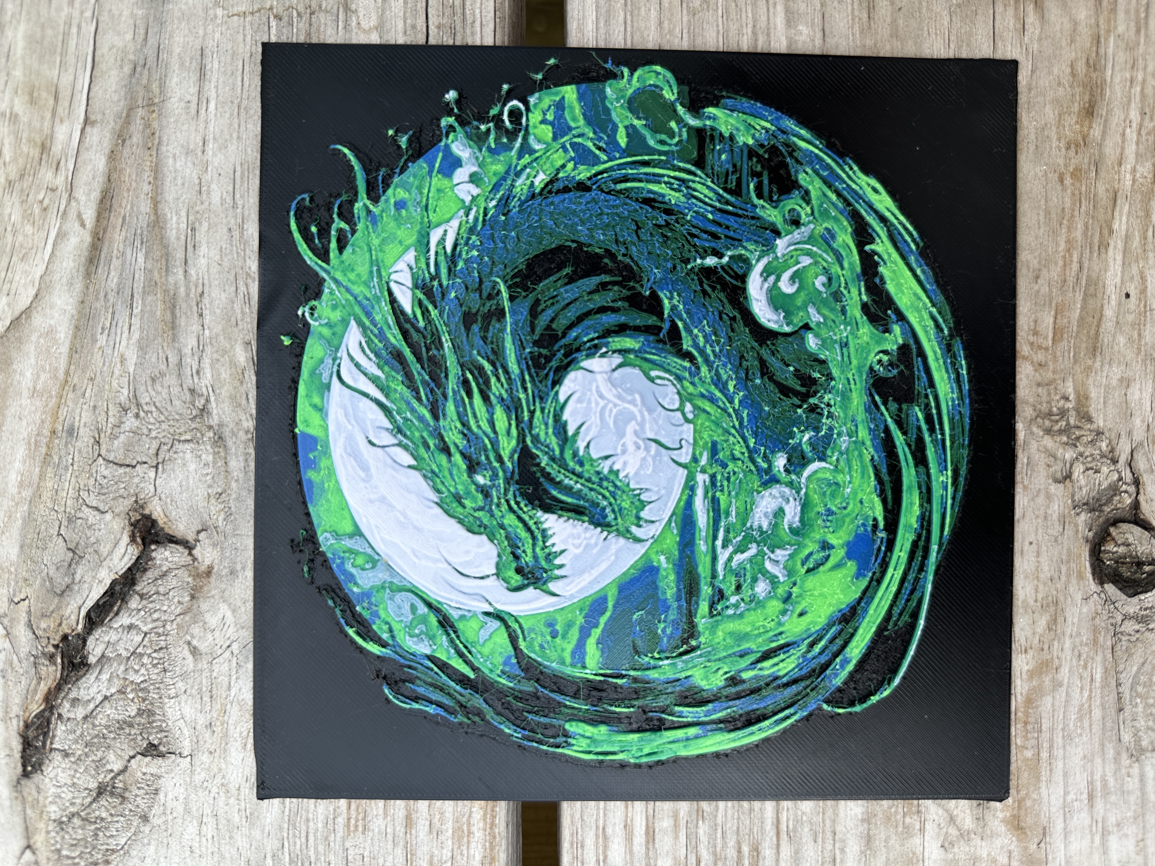 Emerald Dragon Hueforge filament painting