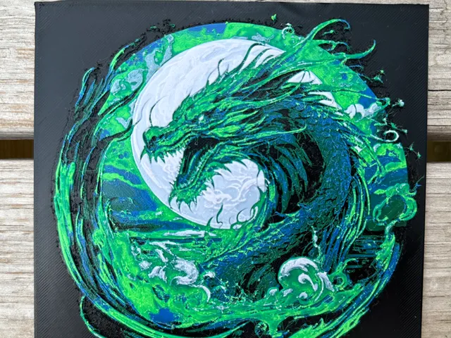Emerald Dragon Hueforge filament painting
