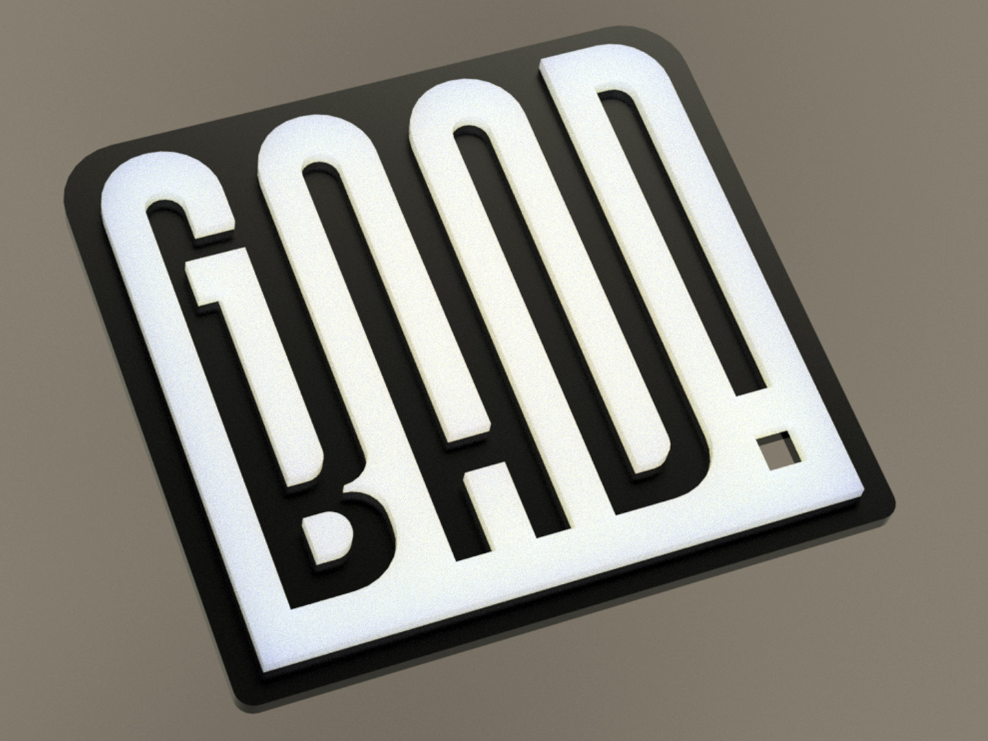 Good Bad Logo by bigovereasy | Download free STL model | Printables.com