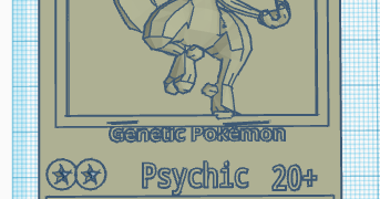 Mewtwo pokecard by communaltax | Download free STL model | Printables.com