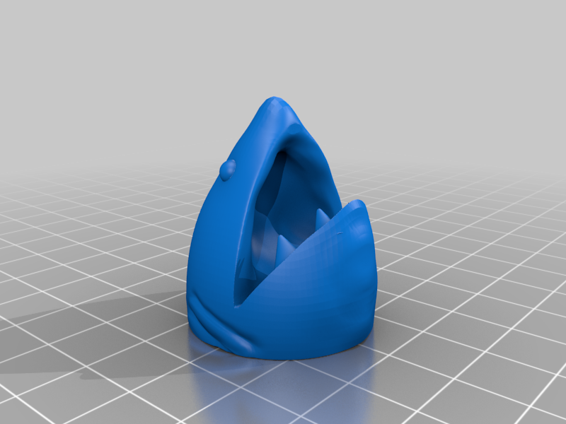 Miniatura 2 do modelo 3D Shark Attack! Straw Topper