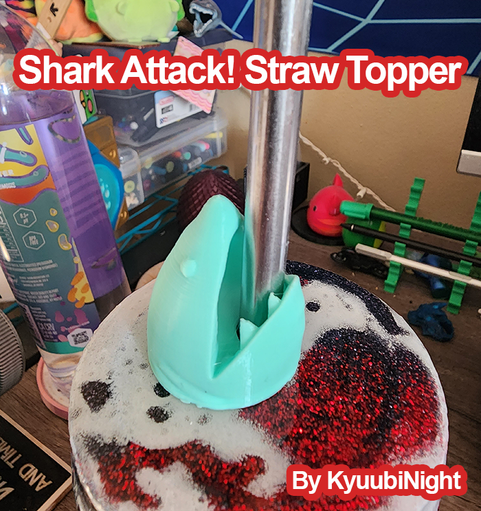 Shark Attack! Straw Topper