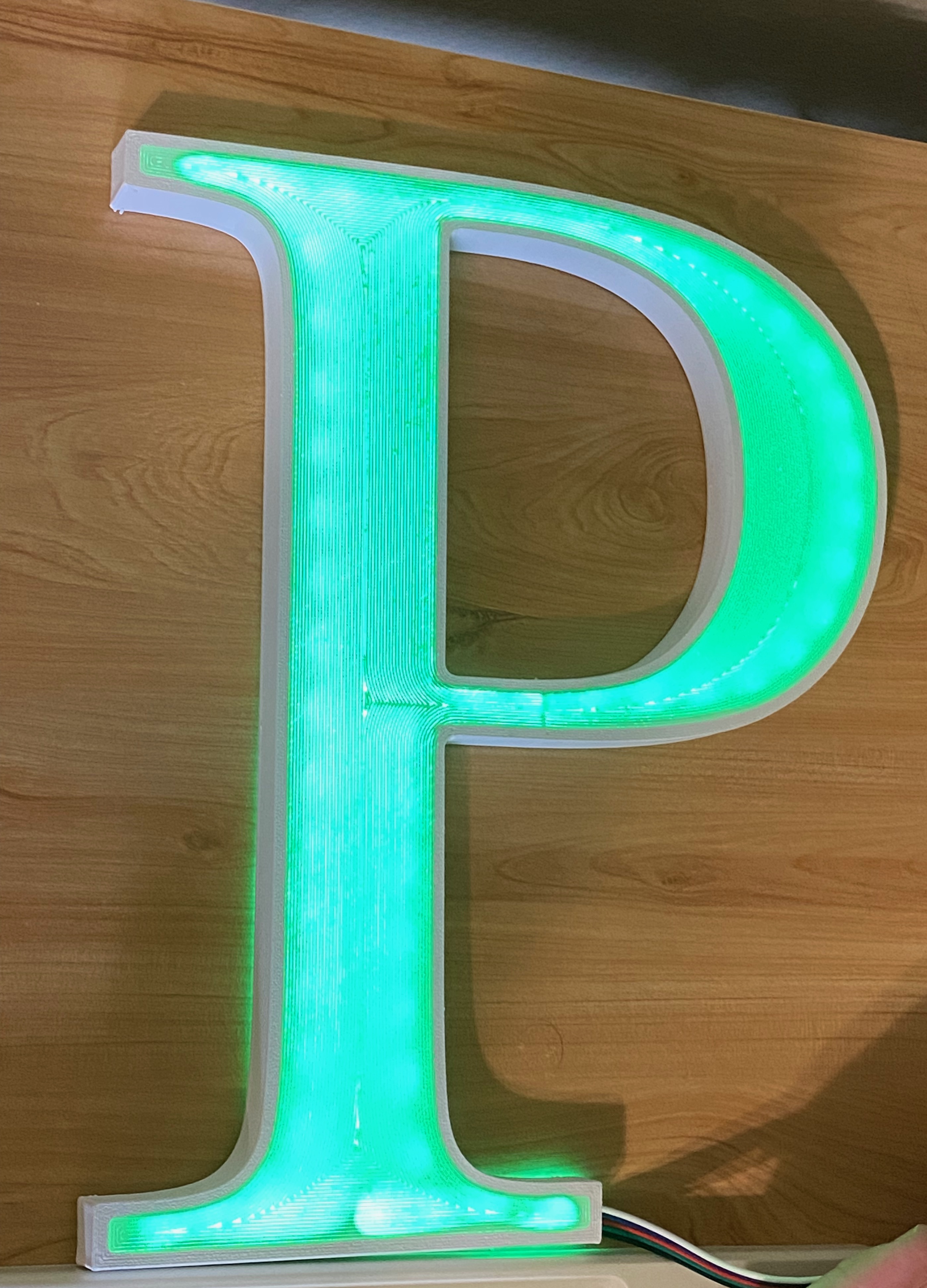 OpenSCAD Parametric RGB LED Lit Sign Letters par Athena | Téléchargez ...