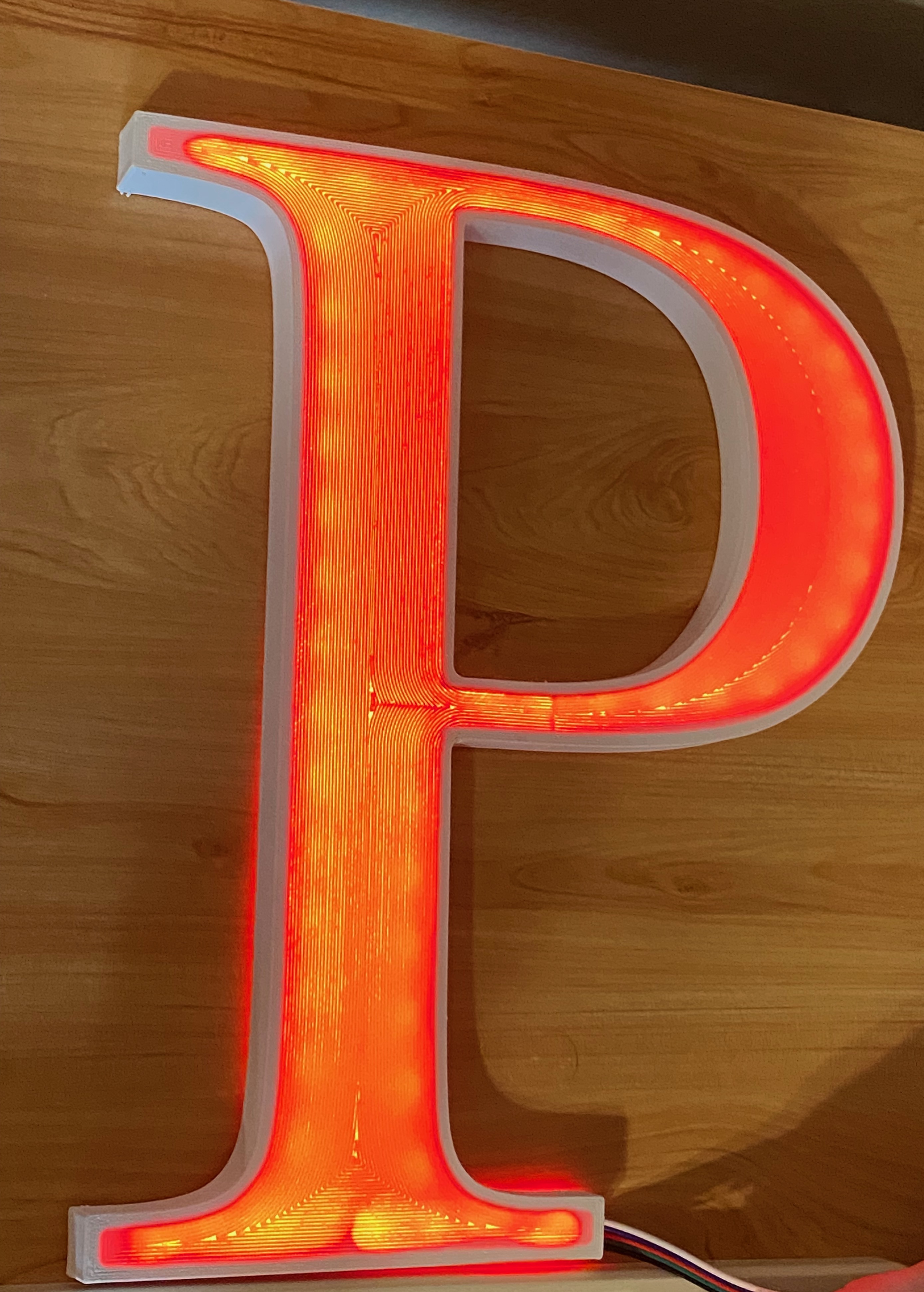 OpenSCAD Parametric RGB LED Lit Sign Letters par Athena | Téléchargez ...