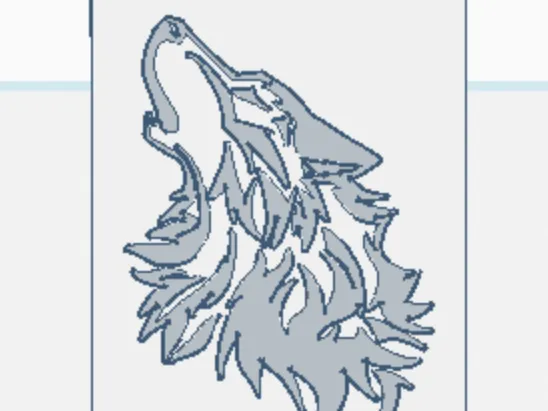 Wolf Stencil Art