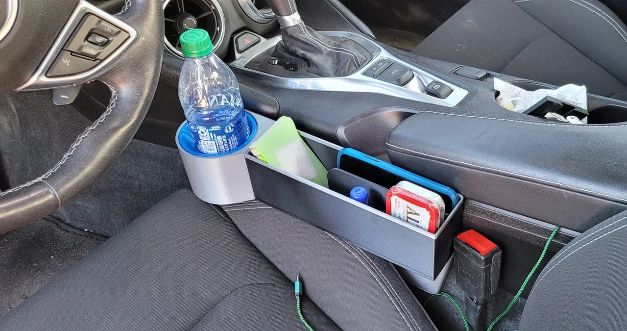 Right Side Phone Holder Storage Box Organize Car Accessories Seat Gap Filler