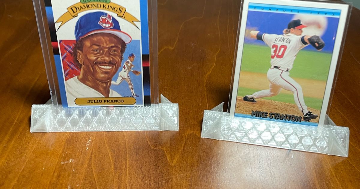 Baseball card holder by johnrob | Download free STL model | Printables.com