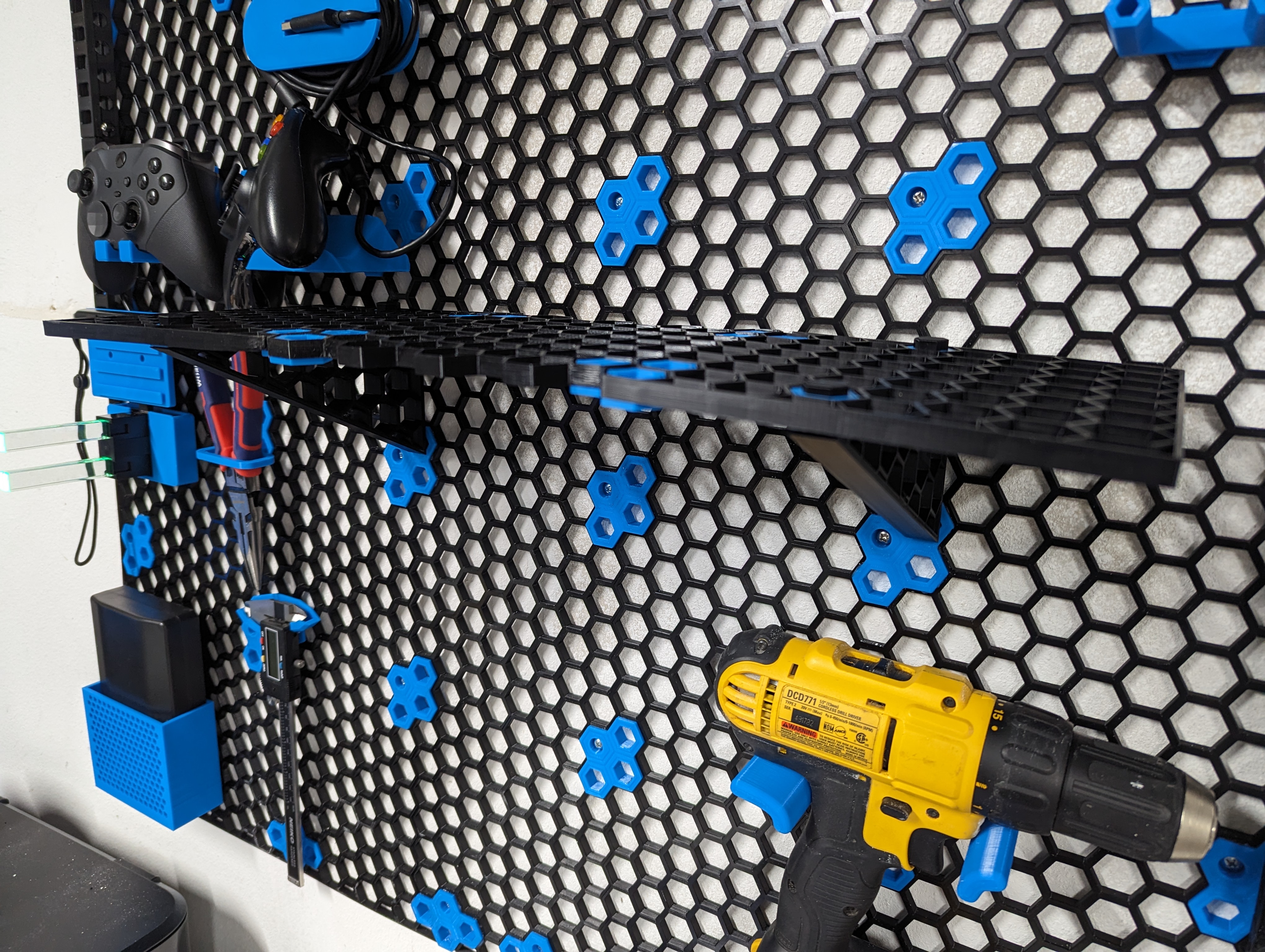 Honeycomb Storage Wall (HSW) Shelf 3D model thumbnail