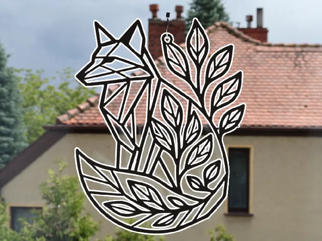 Fox Spring Wall Art Window Decorations - Drak