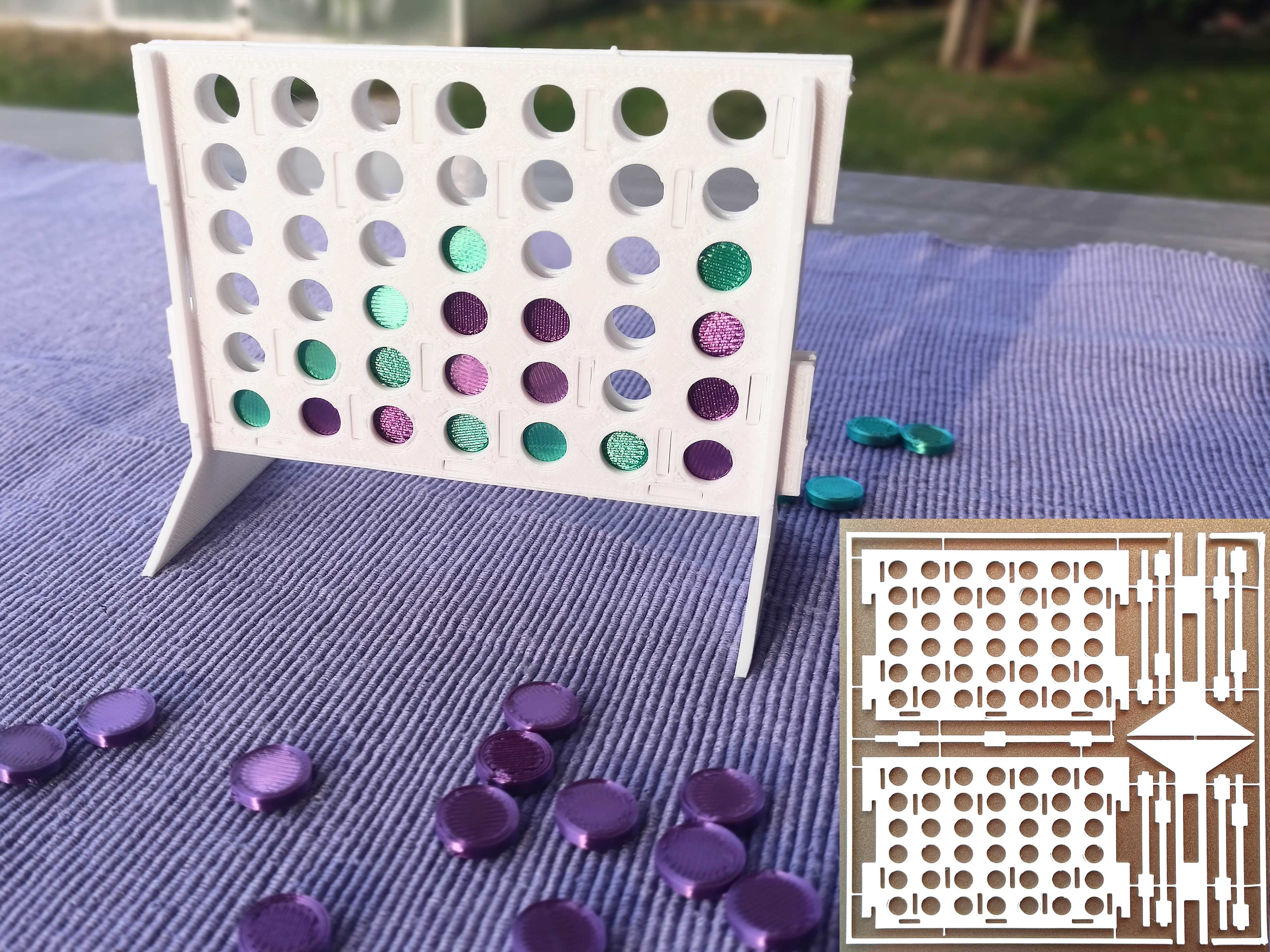 Connect 4 / 4 in a row / 4 Gewinnt  Kit Card.
