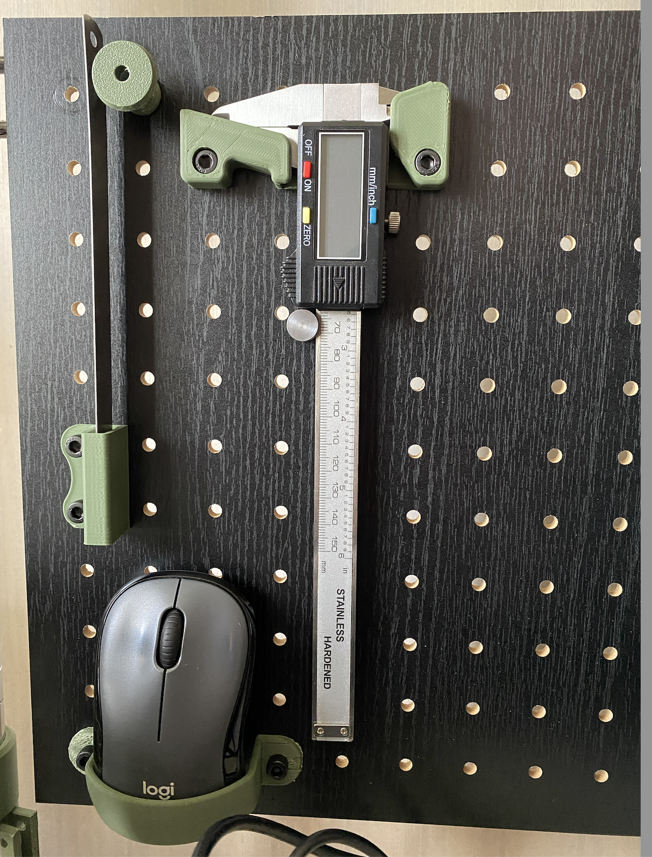 digital caliper holder