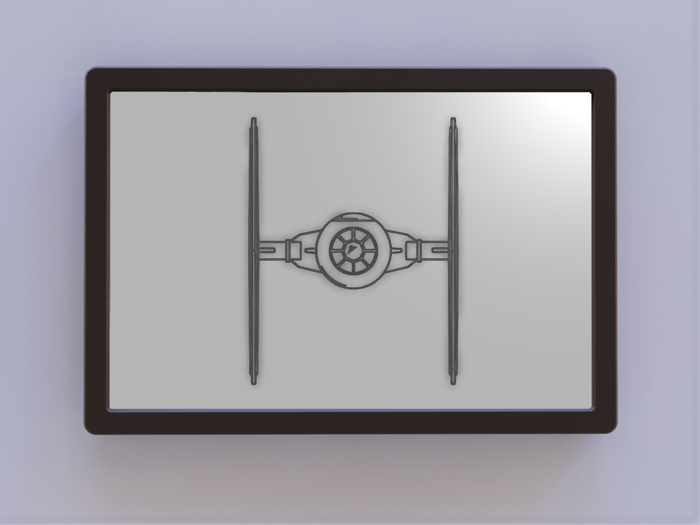 Star Wars TIE Fighter Wall Art Front