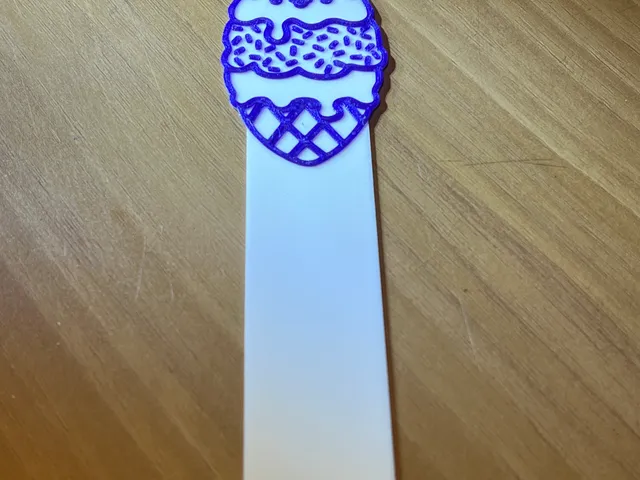 Pusheen Cat Bookmark - Made of Ice cream