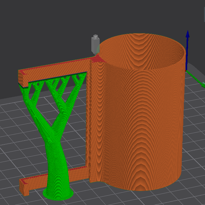 Ender 3 v3 KE trash bin 3D model thumbnail