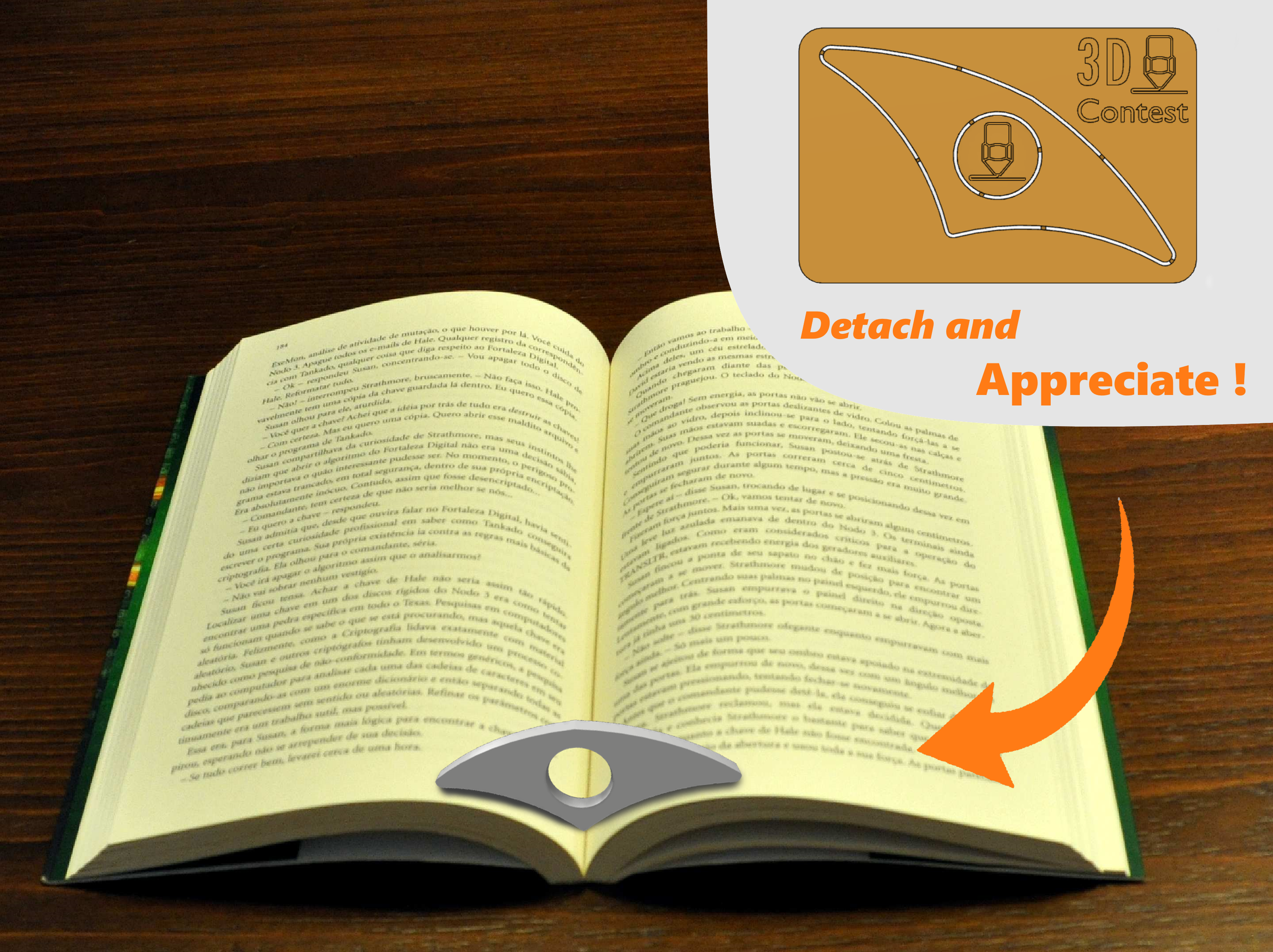 Book Holder / Ring (Credit Card Format)