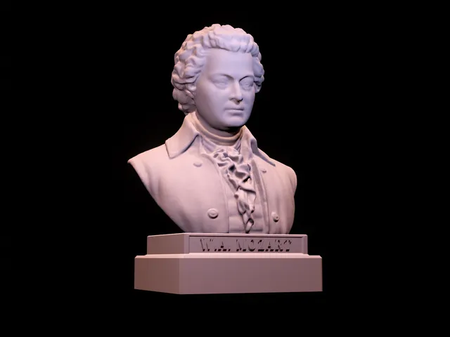 Wolfgang Amadeus Mozart bust