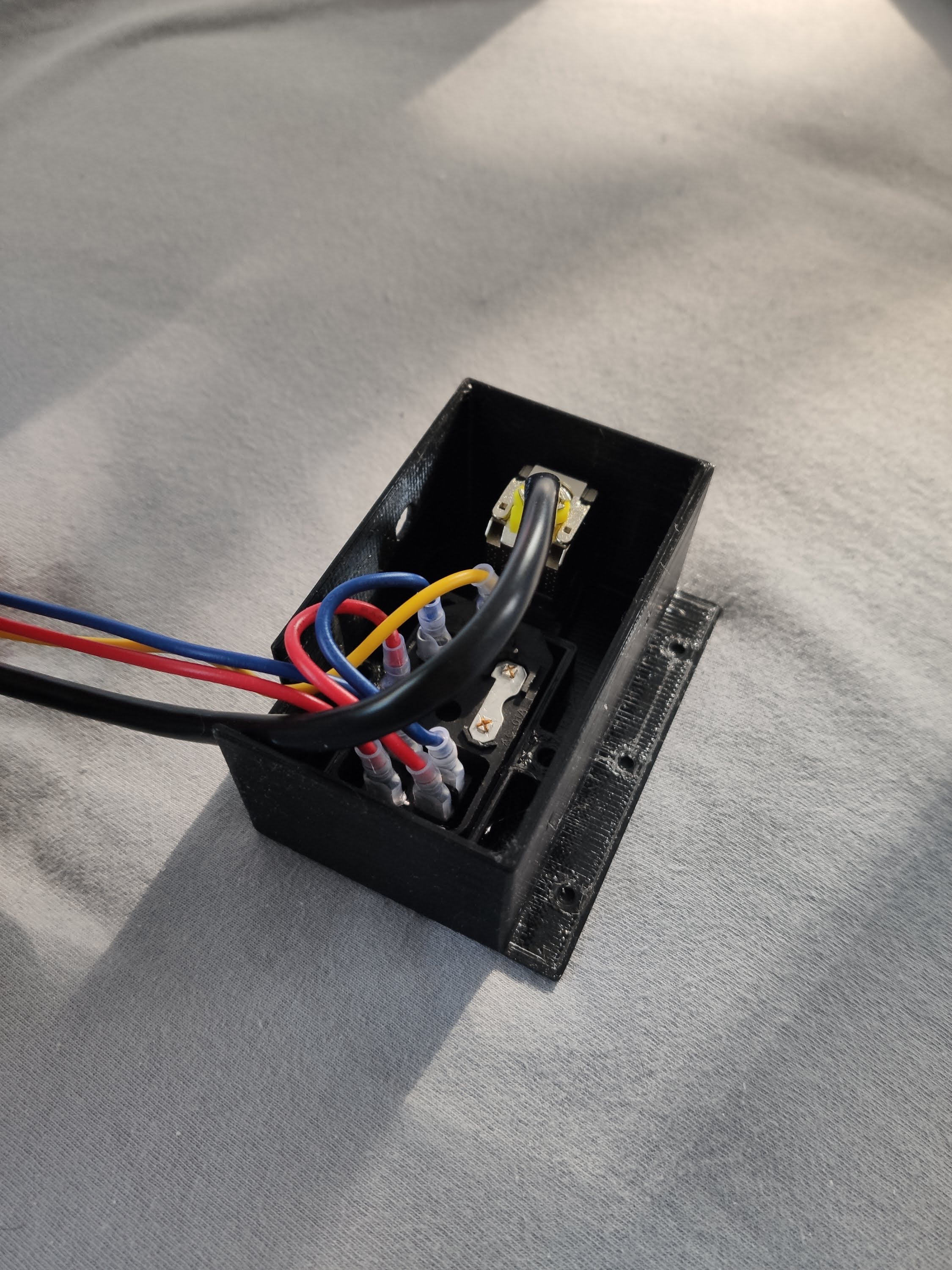 Power Socket Bracket with RJ45 Keystone by Franz Download free STL