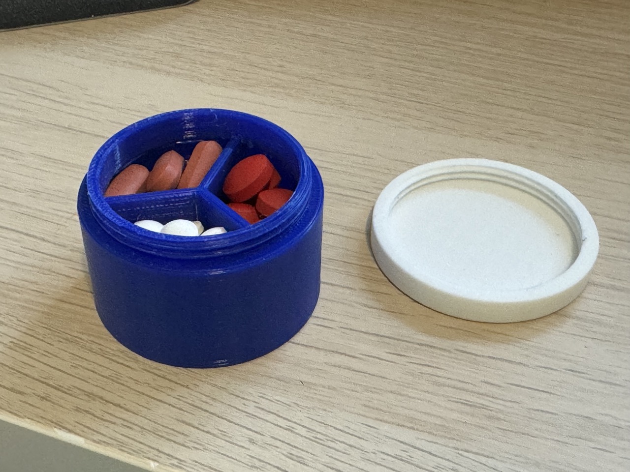 3-Compartment Travel/Camping Pill Case