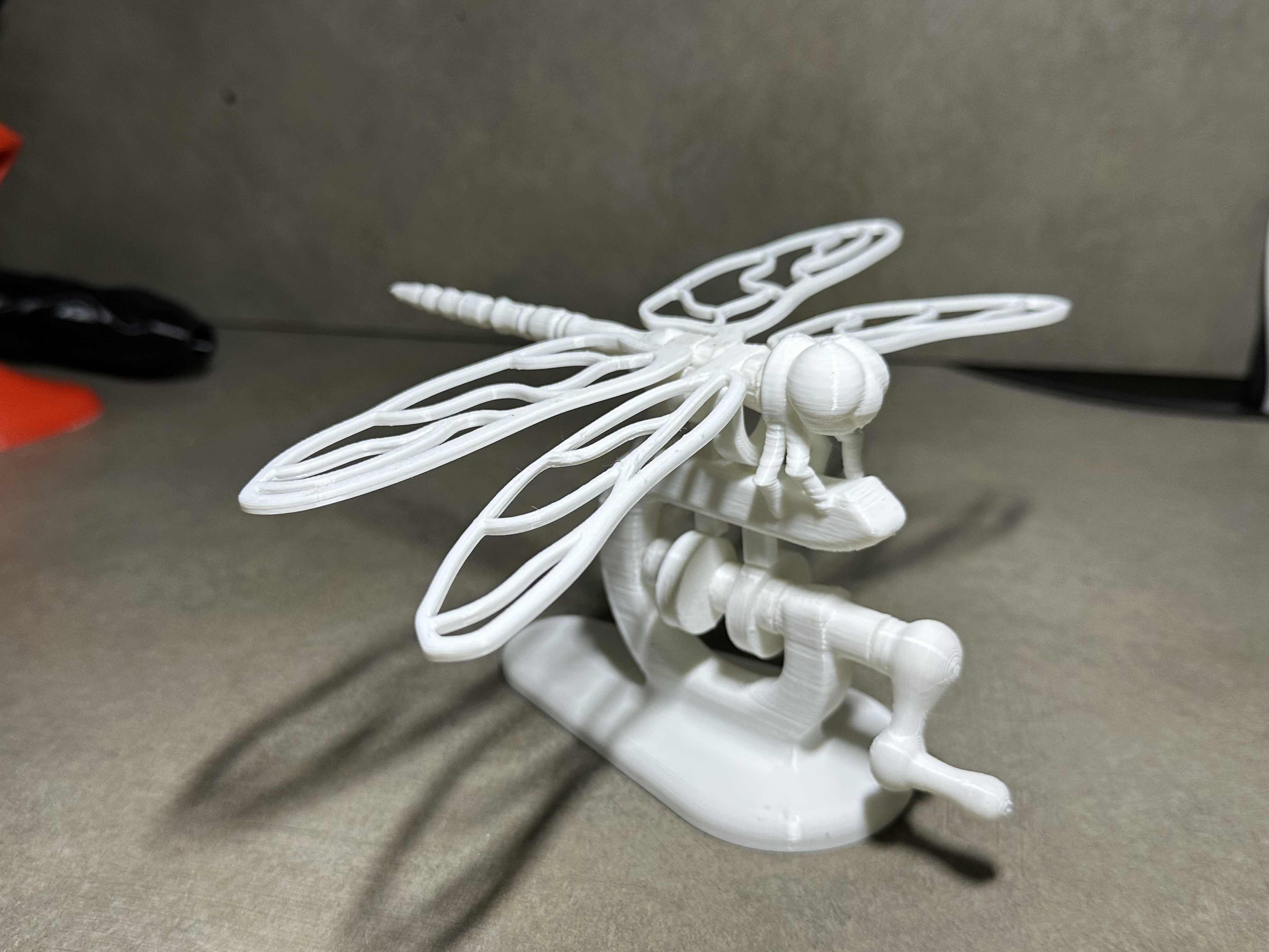 Dragonfly Mechanical Sculpture (Fully 3DP)