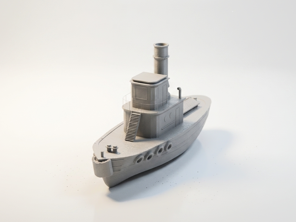 Small Tugboat Model Nautical 3D Printable