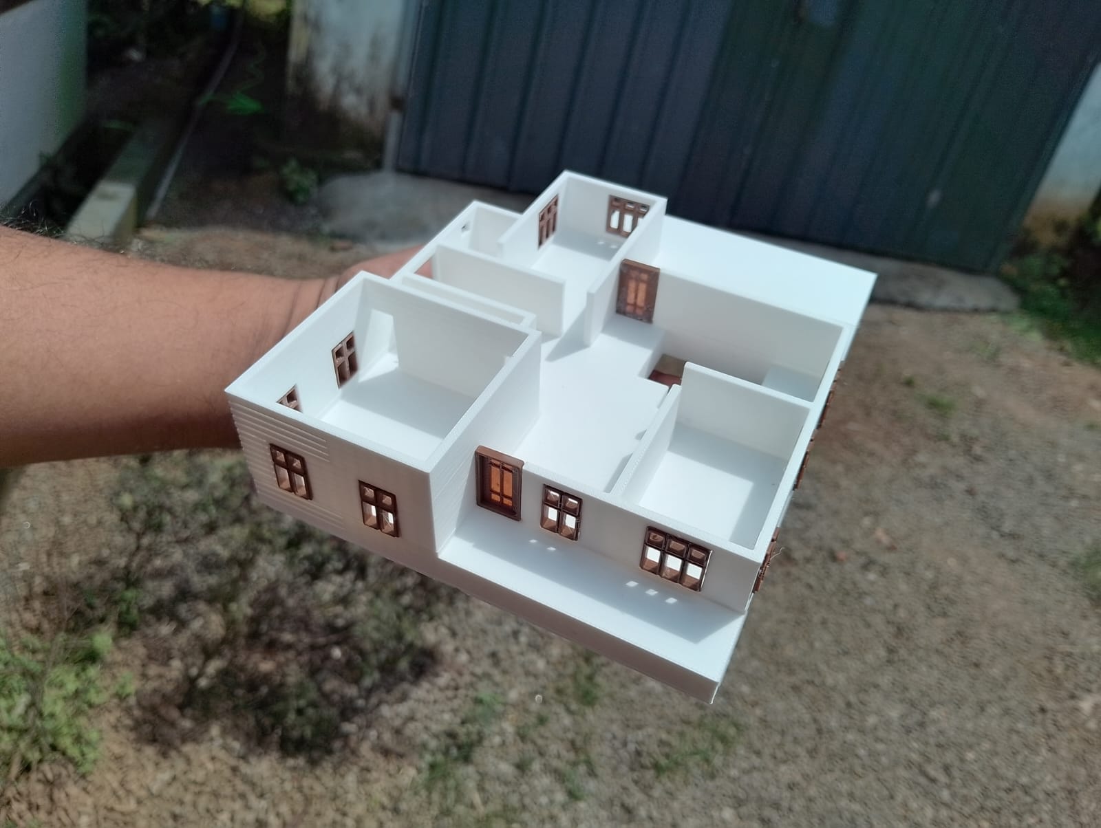AKR ENGINEERING DESIGNS 3D PRINTED TWO STOREY HOUSE DETAILED MINIATURE PH:9961443300 — miniatura 2