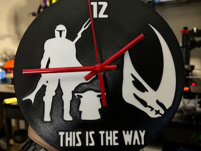 Mandalorian - This is the way wall clock